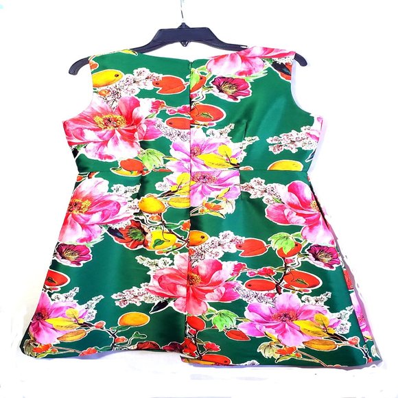Multicolored Floral Size 12P Dress - Picture 4 of 9